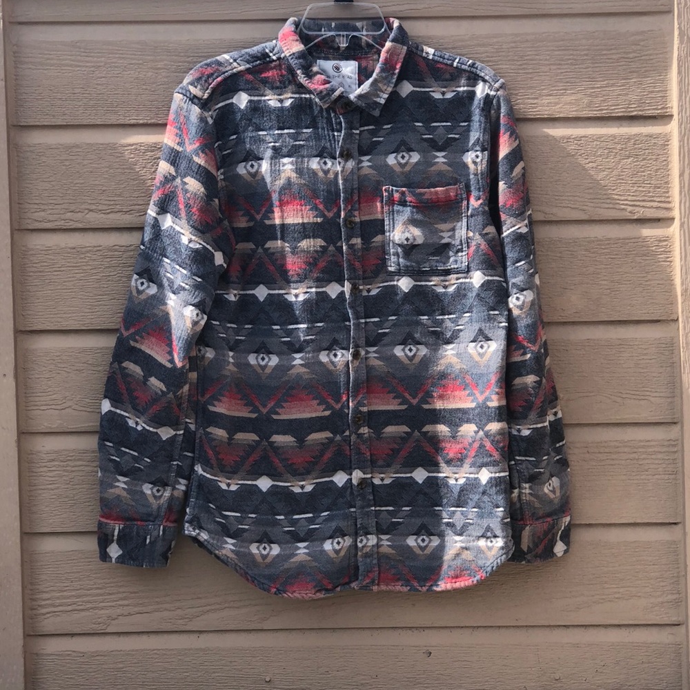 Aztec Print Button Up